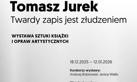 Tomasz Jurek / TWARDY ZAPIS JEST ZŁUDZENIEM